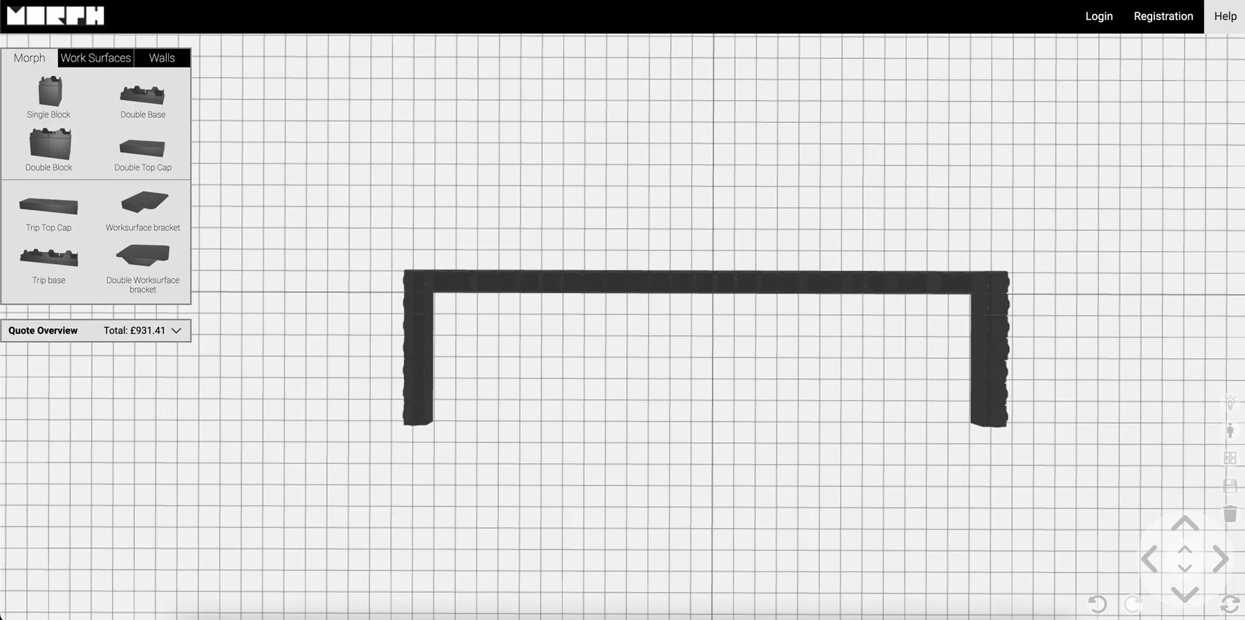 Tiered seating built in the Morph Creator configurator