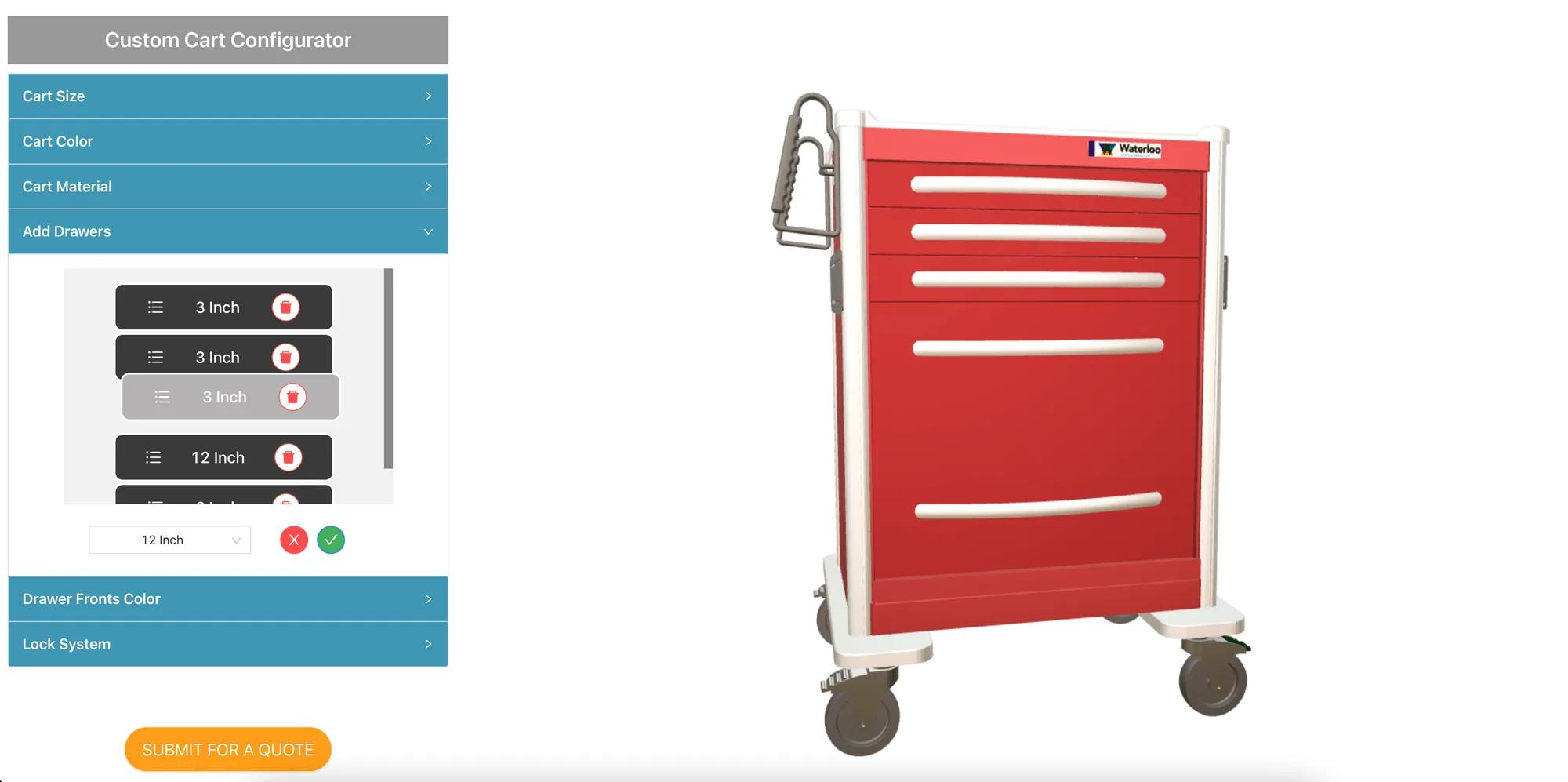 Waterloo Healthcare: building a hospital cart in 3D